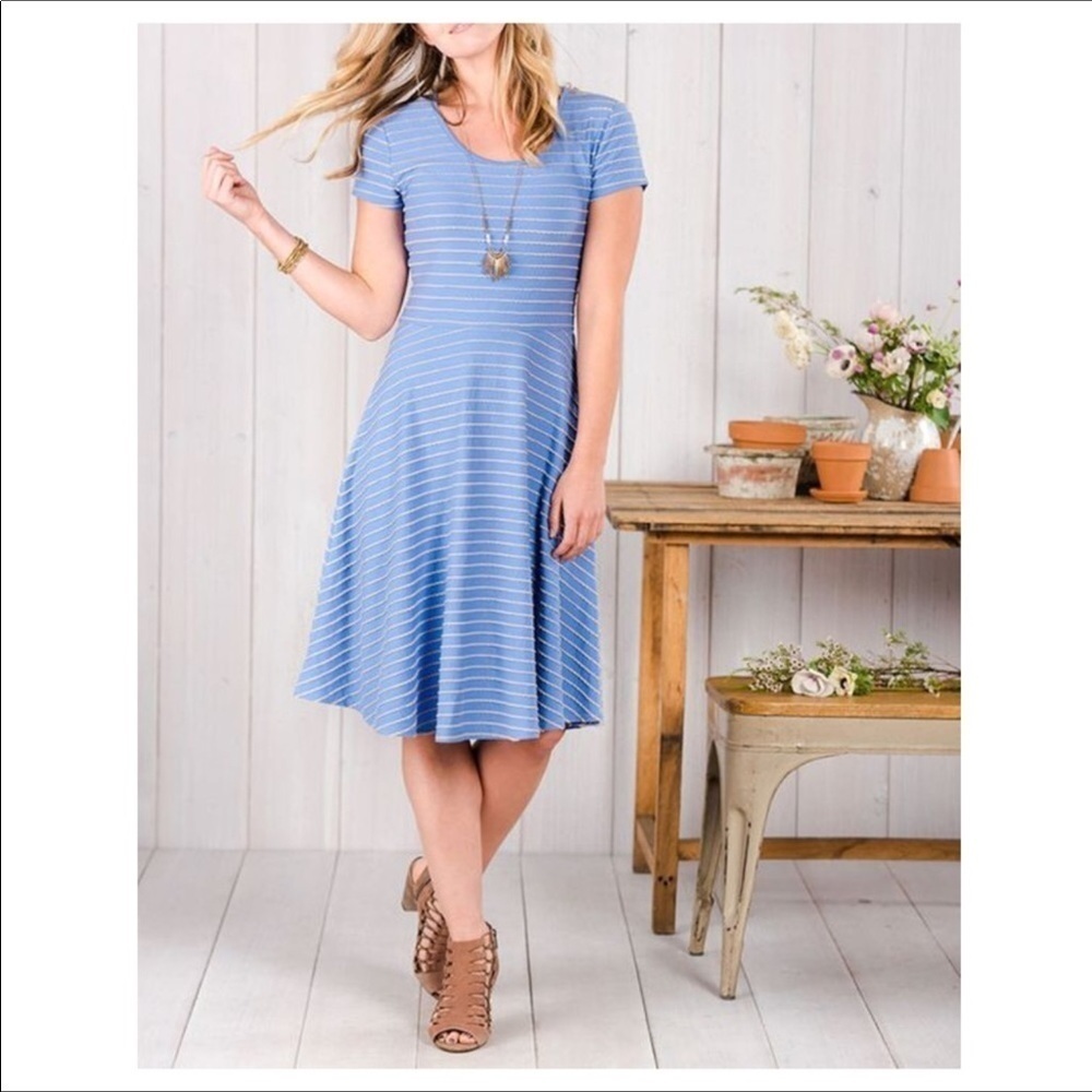 Matilda Jane blue Exploration short sleeve dress Size Small